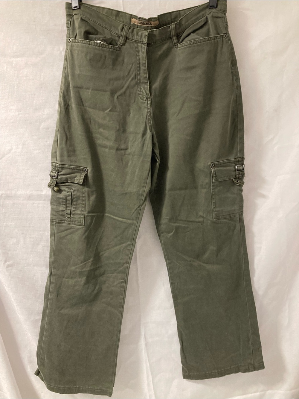 L’Équipeur Olive Green Cargo Utility Pants Y2K Women’s
